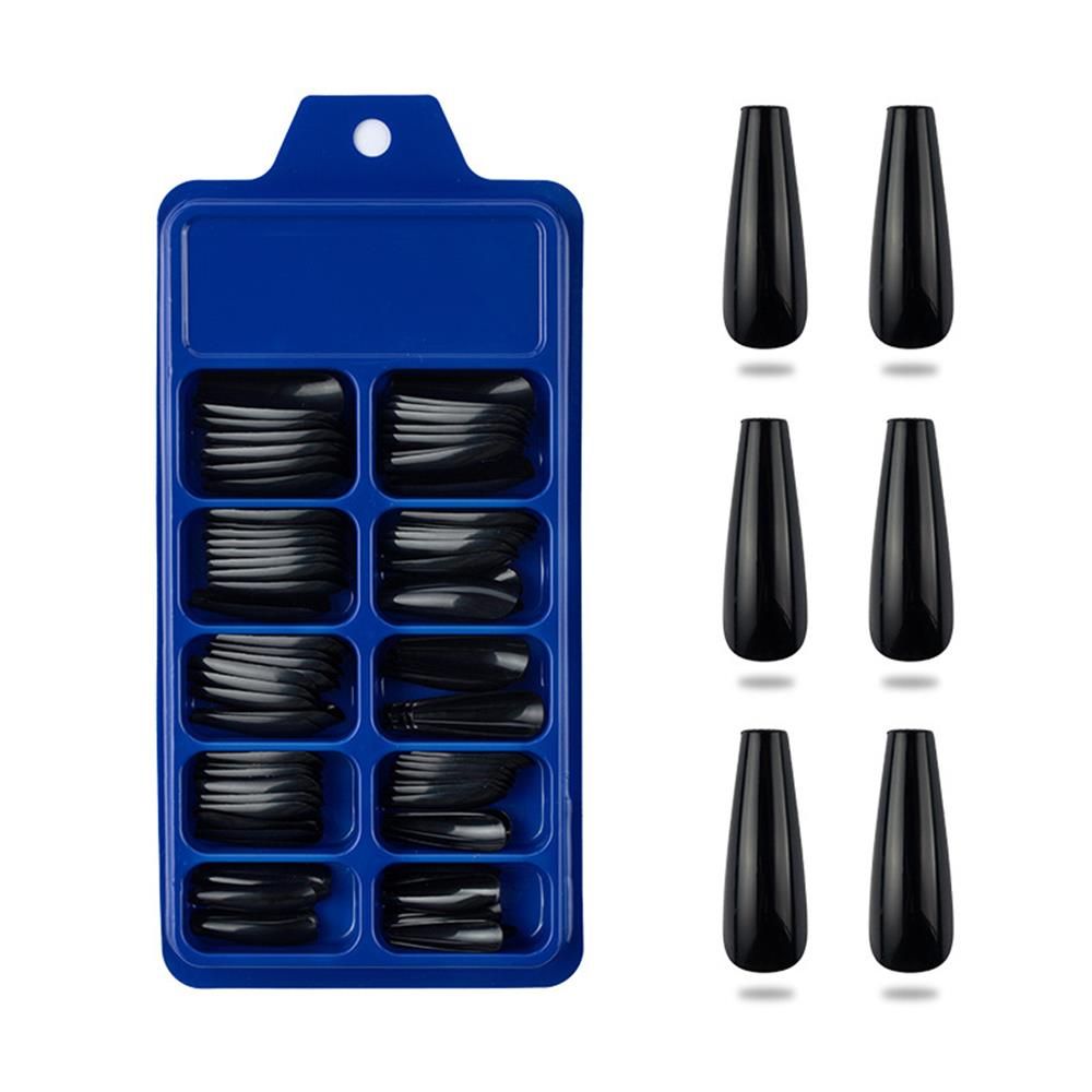 100Pcs/Set Candy color Beauty Tools UV Gel Coffin Fake Nails Full Cover Manicure False Nail Tips
