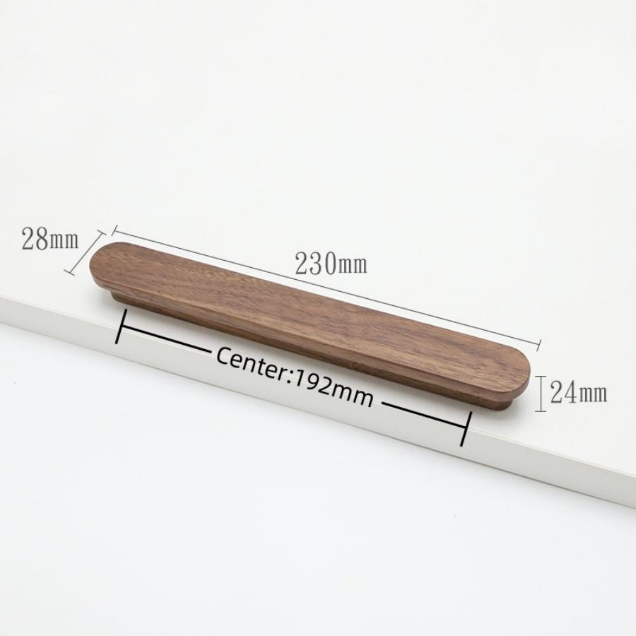 Nordic Wooden Furniture Handles kitchen Cabinet Handles Drawers Dresser Knobs Long Wardrobe Pulls Home Decoration Hardware