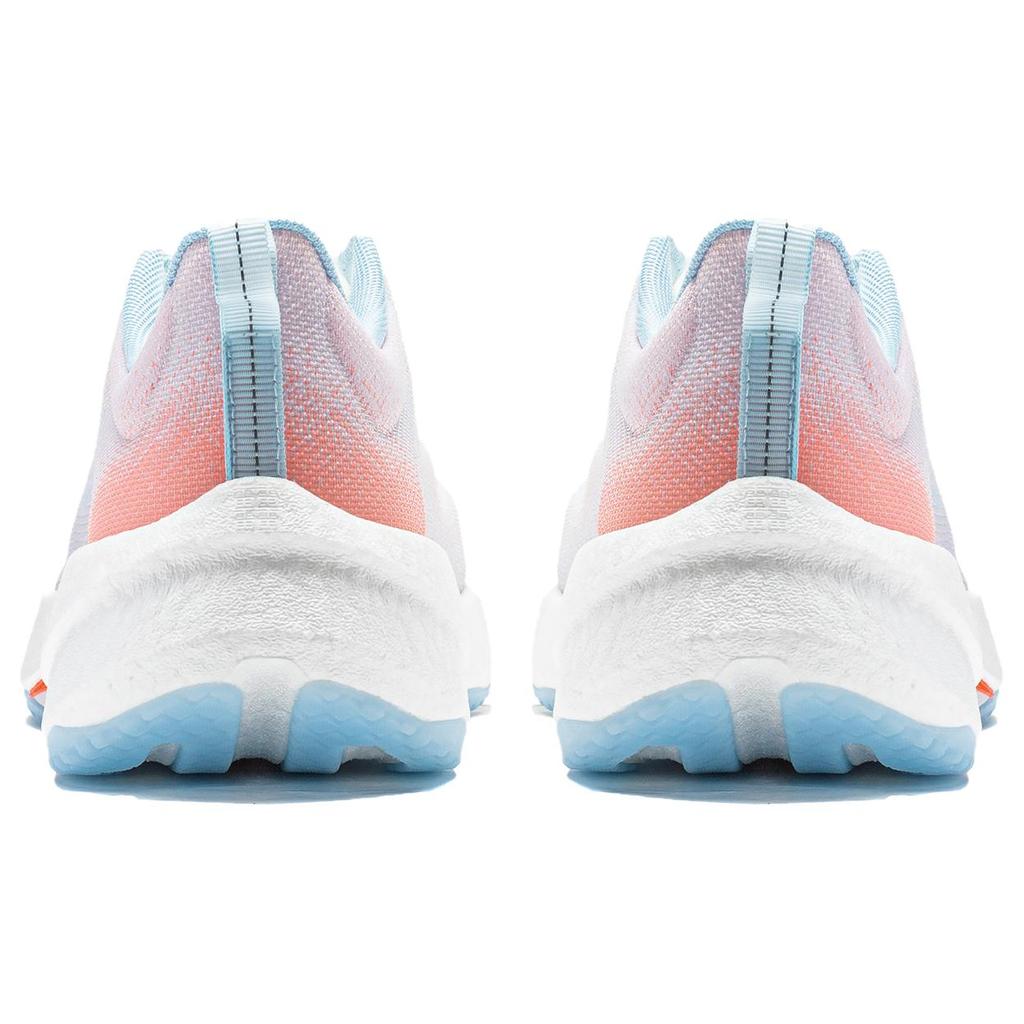 Новые кроссовки LiNing Super Light 21 с амортизацией, противоскользящие, износостойкие, дышащие, с низким верхом, для бега, женские, бело-оранжевые ARBU002-1