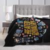 Heated Rivalry Hollanov Heart Blanket Cover Flannel  Lightweight Throw Blanket for Outdoor Travel Bedspread