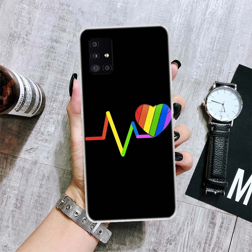 Чехол для телефона с изображением геев и лесбиянок ЛГБТ Rainbow Pride ART для Samsung Galaxy A52 A53 A12 A13 A22 A23 A32 A33 A72 A73 A42 A02S A03S 5G A50S C