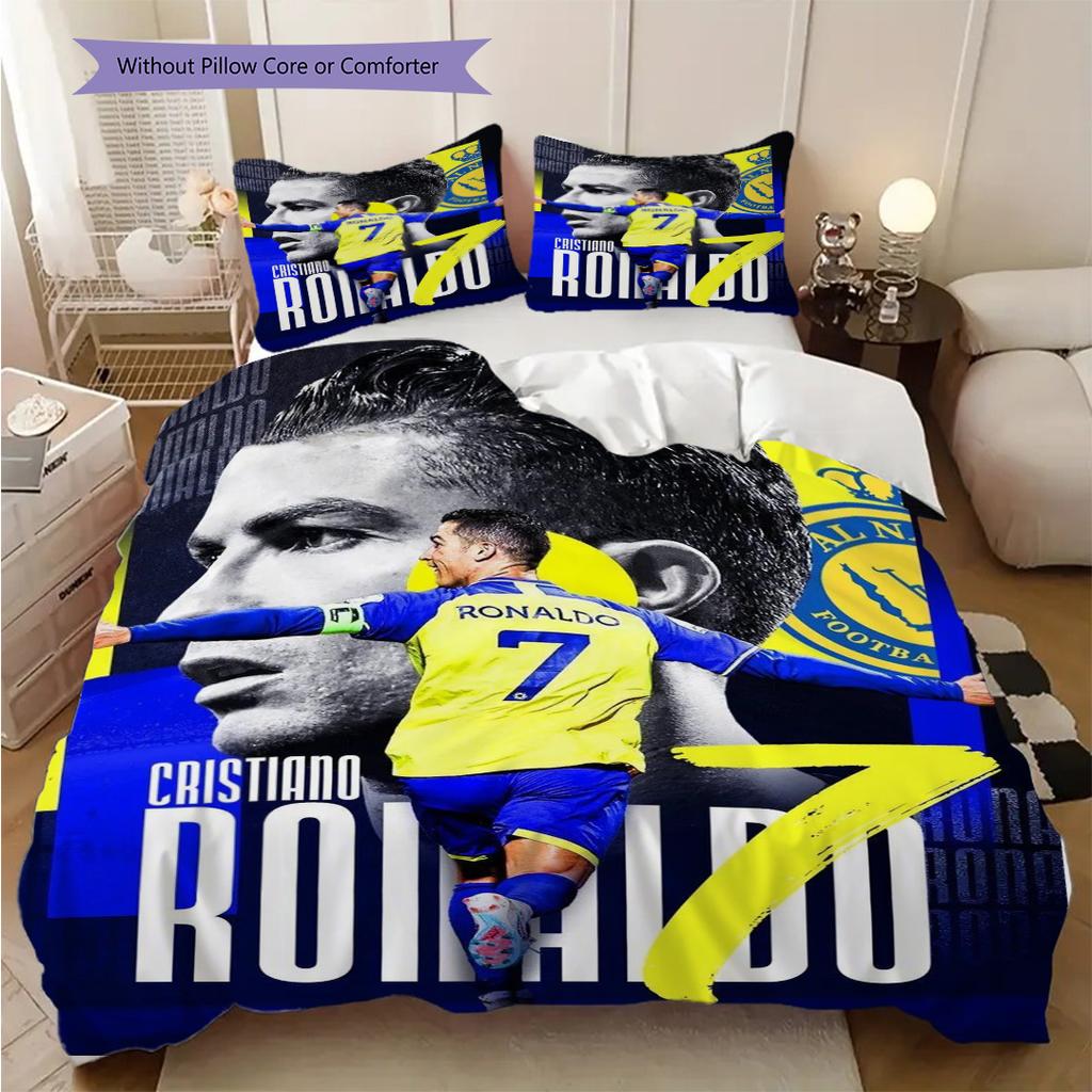 Champions League Triumph Bedding (1 * duvet cover + 2 * pillowcase, without core) Soft and comfortable Christmas birthday gift Bedding set