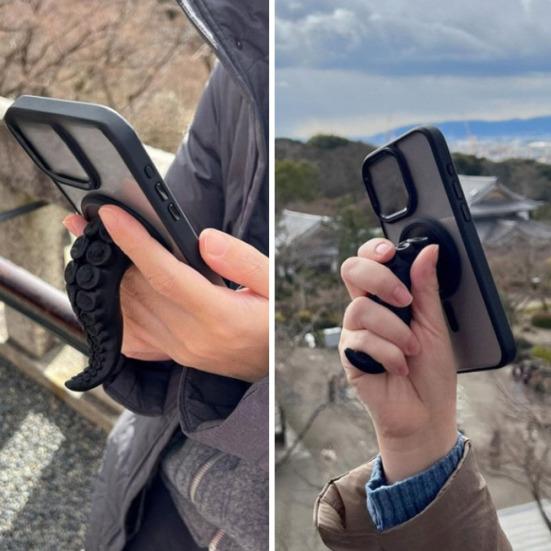 Держатель для телефона в виде щупальца осьминога, коготь, мобильная подставка, сильный клейкий настенный крючок для ключей, шарфов