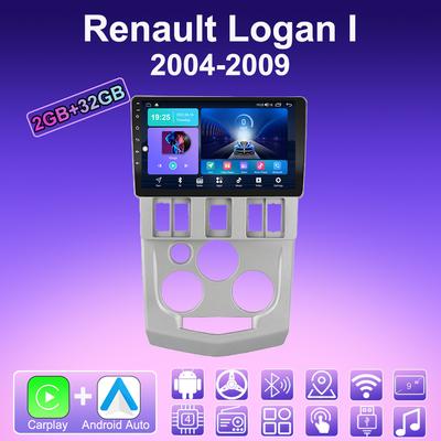 2 DIN Android Carplay автомобильное радио для Renault Logan I 2004-2009 мультимедийный проигрыватель головное устройство стерео GPS навигация BT WIFI 2+32 ГБ