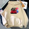 Kawaii Hoodie  Unisex Harajuku Initial D Sweatshirts Ladies Warm Gothic Streetwears Punk Wo Unisex Fashionable Casual Ropa Mujer Clothes