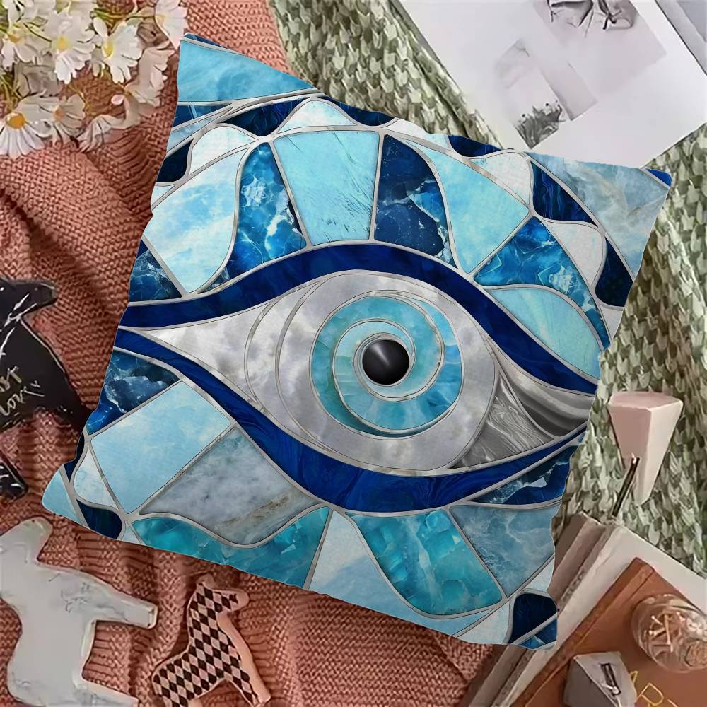 E-evil E-eye логотип Наволочки Мультяшная Декоративная Подушка для Дивана Домашняя Двусторонняя Печать Короткий Плюш Милая Наволочка