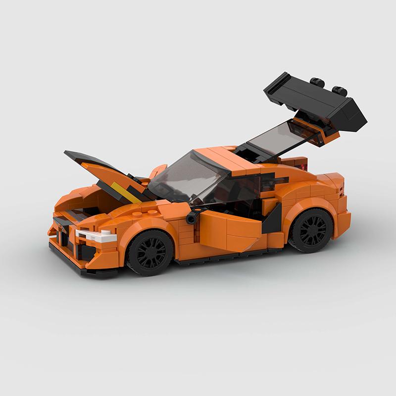 MOC Supra GR Форсаж и Гнев Гоночный Автомобиль Городские Спортивные Строительные Блоки Кирпичики Детская Игрушка Мальчики Гонщики Транспортное Средство Техника