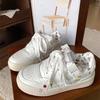 Cute Graffiti Platform Little White Shoes Women's Ins Tide  Spring and Autumn New Versatile Student Sports and Leisure Board Shoes
