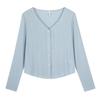 New Arrivals for Plus-Size Women: V-Neck Korean-Style High-End Cardigan, Versatile, Slimming, Covering the Body, Lightweight Sun-Protection Jacket