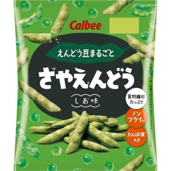 Calbee Snap Peas Salt Flavor 61g12 bags Protein Non-Fried Dietary Fiber Snack Confectionery
