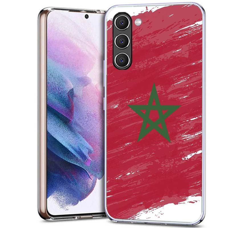 Чехол для телефона с флагом Марокко для Samsung A16 A26 A36 A56 A17 A37 A57 A07 A06 A02S A12 A22 A32 A52S A72 Galaxy A70 A50S A71 A51