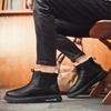 Мужские ботильоны slip on winter Personality Fashion Casual Ankle Boots High-top Tooling Winter Boots British men Cotton Shoes