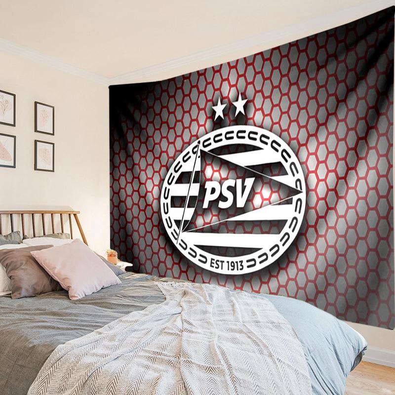 Psv Eindhoven Crest Tapestry, Unique Design Tapestry, Wall Decor for Bedroom,Livingroom, Playroom,Heartwarming Fan Holiday Gifts