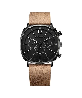 [JULIUS] Мужские многослойные кожаные часы JULIUS JAH-098