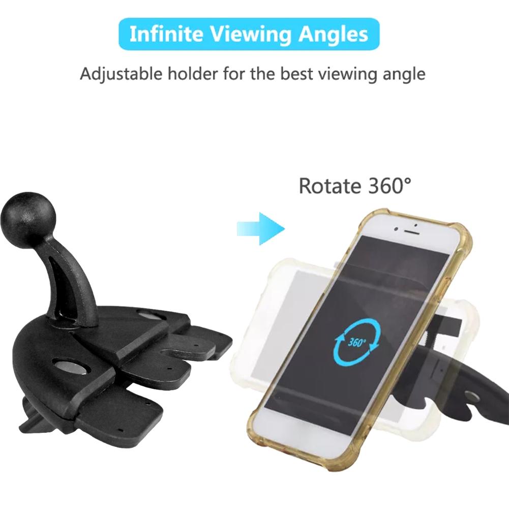 Шарнирная головка автомобильный держатель для CD-дисков база универсальный автомобильный держатель для CD-дисков зажим для мобильного телефона держатель для GPS-навигатора в автомобиле