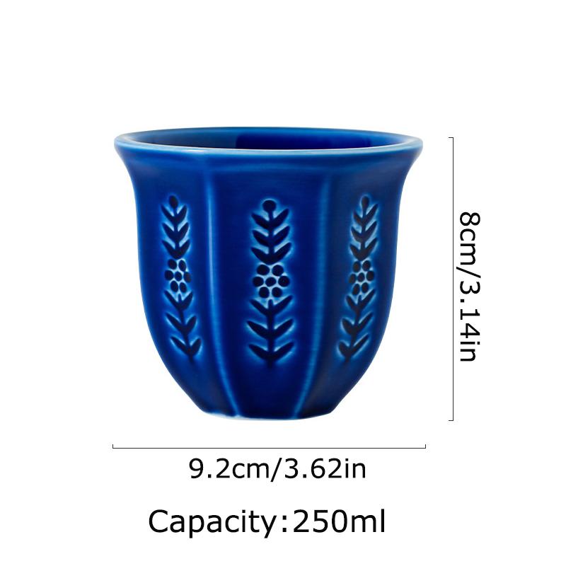 1 шт. Кофейная чашка демонстрирует вкус гладкая поверхность различные места керамика дома ретро дизайн текстура легко чистить наслаждайтесь жизнью