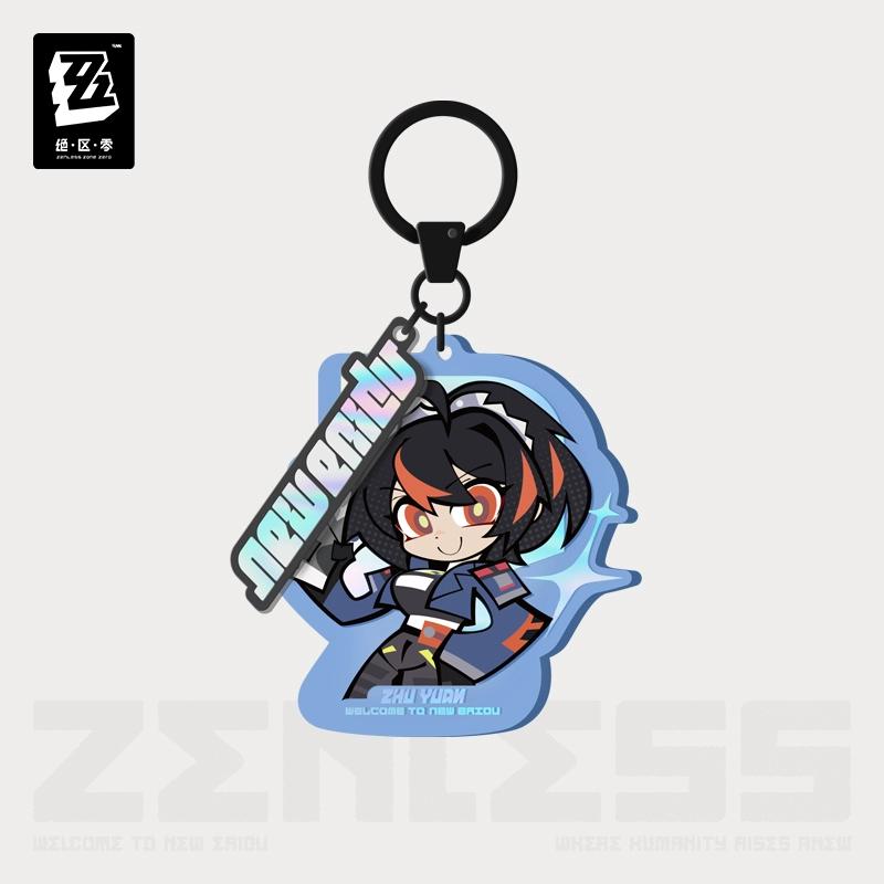 Sunsyea Zenless Zone Zero Официальный мерч miHoYo Оригинальная серия LD Значок-брелок Команда уголовного розыска Сет