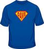 Mens Super Hero T Shirt Custom Name Printed Emblem Regular Fit Cotton Top