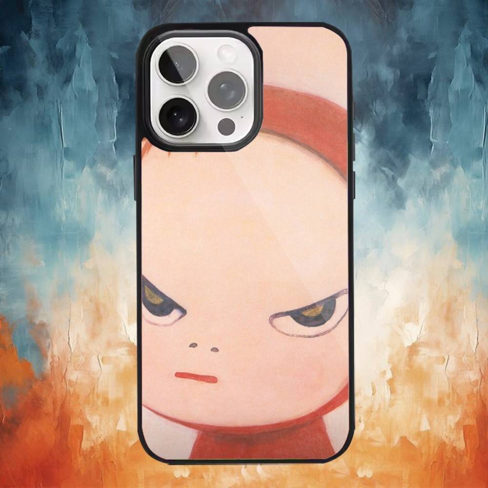 Милый чехол Yoshitomos-Nara для iPhone 17 16 15 14 13 12 Pro Max Plus для Magsafe Зеркальный Беспроводной Магнитный Чехол