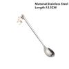 New Year 2021 Merry Christmas Stainless Steel Spoons Xmas Party Tableware Ornaments Christmas Decorations for Home Table Navidad Noel Gift AVE
