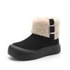Winter Kid Platform Ankle Boots Black Khaki Trend Girls Cotton Boots Fashion New Versatile Children's Causal Short Plush Boots