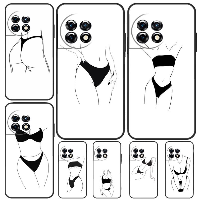 Чехол Woman Body Line Art для OnePlus 11 8 9 10 Pro 8T 9RT 10R 10T OnePlus Nord 3 CE 2 Lite 2T N10 N20 N30