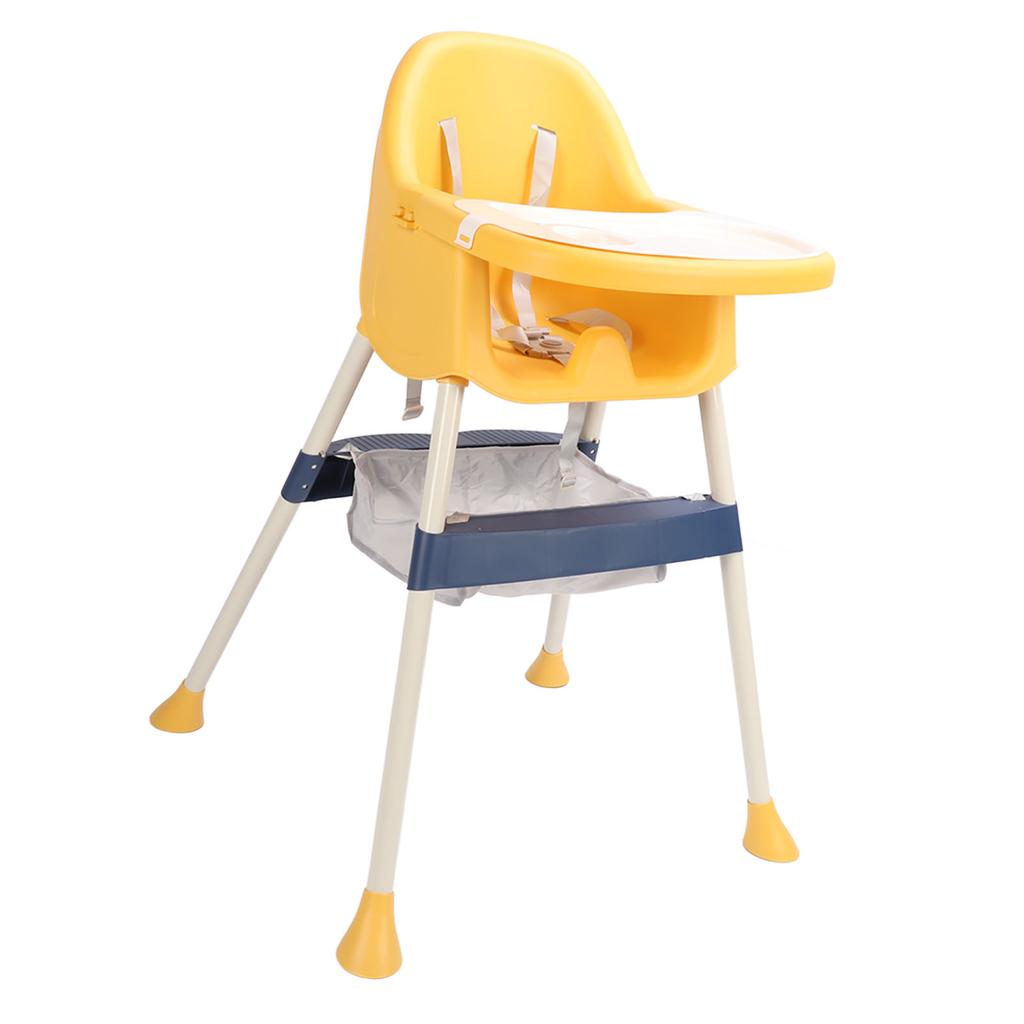 Baby High Chair Portable Convertible Adjustable Height Versatile Non Skid for Toddler Dinning