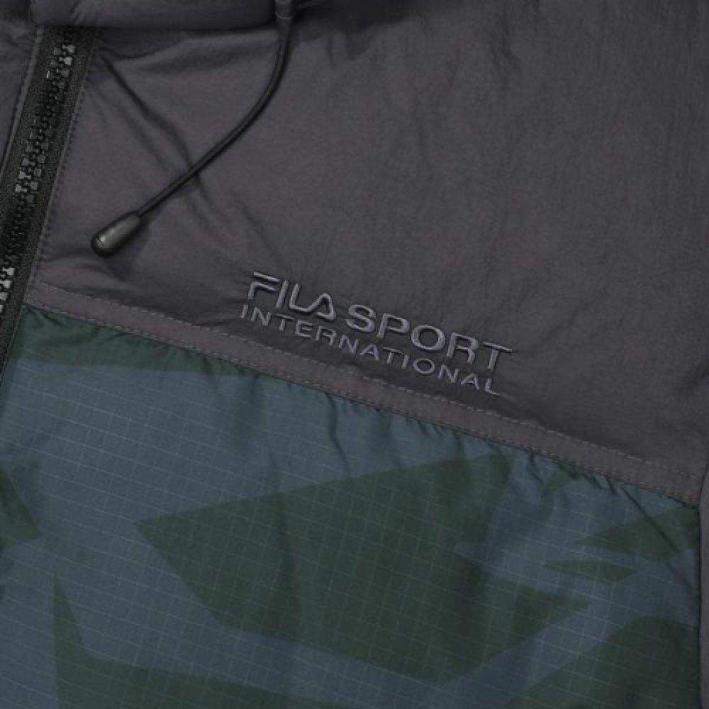 Fila Пуховик Унисекс Темно-оливковый С капюшоном Умеренный FS2DJF4131X-DOV