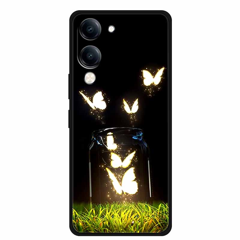 Чехол для Vivo Y29s Чехол для телефона Черный Силиконовый Мягкий Чехол для Vivo Y19s GT Чехол 6.74" Корпус Пылезащитный Coque VIVO Y19sGT Y29 S 5G
