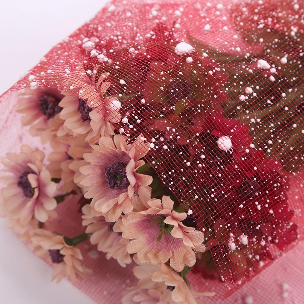 Бумага для упаковки пряжи ручной работы, марля, сетка из пряжи Snow Point, новая упаковочная бумага со снежинками