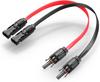 JMUYTOP 12AWG Solar Panel Cable 4mm2 Flat Solar Photovoltaic Cord 30A window Balcony Solar Wire For ecoflow/Anker/allpower