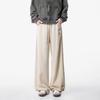 Spring and Autumn Men's New All-match Pleated Wide Leg High Street Vintage Casual Embroidered Sweatpants