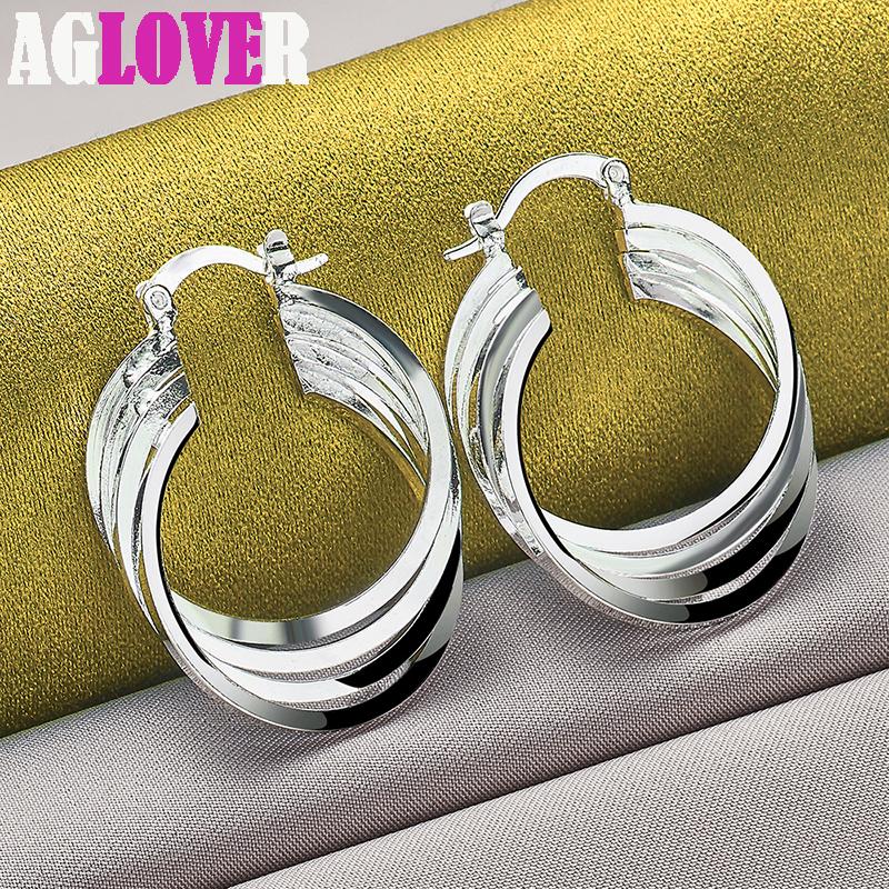 Ювелирные изделия из стерлингового серебра 925 пробы в форме круга