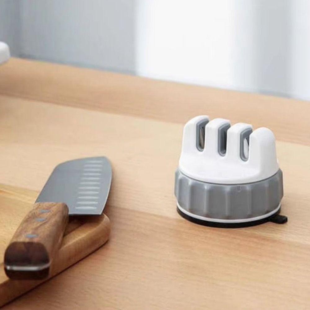 3 Stages Sharpening Stone Quick Sharpening Cutter Whetstone Portable Mini Cutter Sharpener  Kitchen