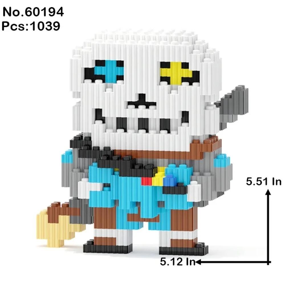 Undertale Санс Строительные Блоки Крест Кошмар Жнец Чернила Сон Скелет Монстр ABS Кубики Кукла Магические Блоки Игрушки Рождественский Подарок