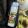 1PC Two Pigs Riding Bicycle 750ml Color Plastic Sports Water Bottle Leakproof Flip Straw Lid Suitable for Sports Office Home Use