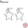 BAMOER 925 Sterling Silver Detachable Star Stud Earrings Pentagram Earrings for Women Original Design Fine Jewelry Gift