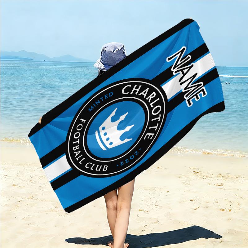 Personalized River Plate Crest Beach Towel Microfiber Beach Towel Thin Absorbent for Beach Swimming Yoga Bath Sports. 0910174