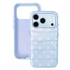PU Leather Polka Dot Phone Case IPhone 15 16 17 Series Full Coverage Shockproof Grip Comfortable Ins Style