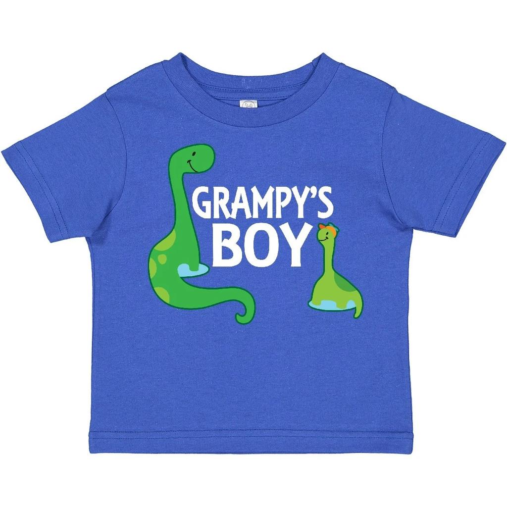 Inktastic Grampy's Boy Grandson Dinosaur Toddler T-Shirt Grampy Grandchild Boys