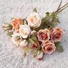 1 шт. Искусственный цветок Сделай сам Домашний декор Портативная Одиночная Ветка Имитация Розы