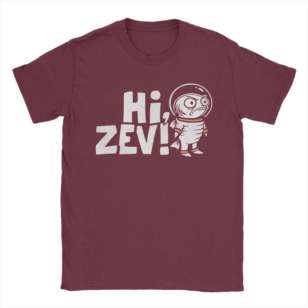 Новинка Dungeon Crawler Carl Hi Zev Футболка Мужская с Круглым Вырезом Чистый Хлопок Футболка С Коротким Рукавом Идея для Подарка Одежда
