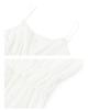 V-neck pleated cotton camisole skirt