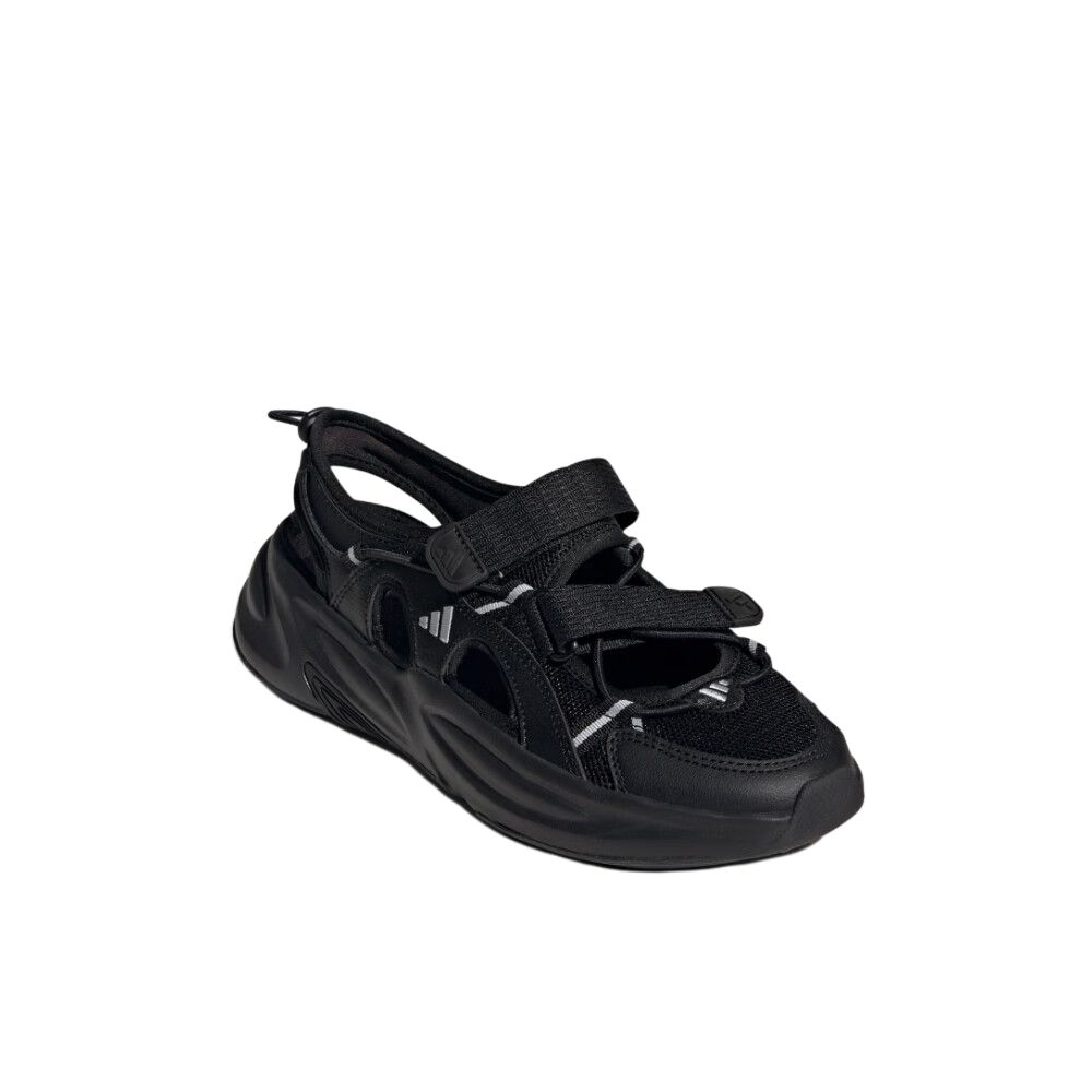 Adidas Ozwave Sandal Comfortable Non-Slip Shock-Resistant Wear-Resistant River Shoes Unisex Sandals Black JS4582