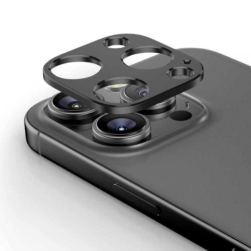 Защитная пленка для объектива iPhone 15 Pro Max Titanium — защита от падения, металлическая наклейка на камеру