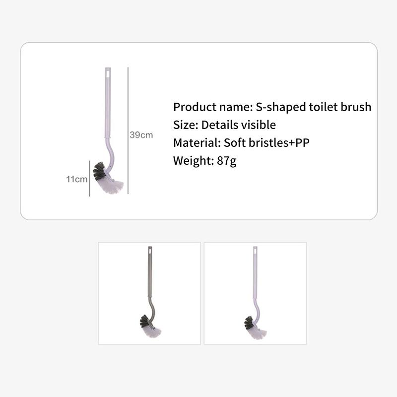 Туалетная щетка Аксессуары для дома Инструменты для уборки ванной комнаты Очистите туалетную щетку без мертвых углов Настенный бытовой
