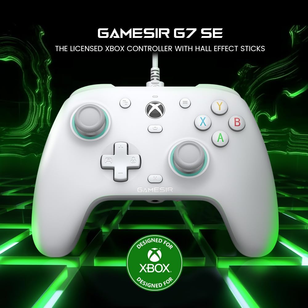 GameSir G7 SE Wired Controller for Xbox Series Gamepad Hall Effect Joystick with Audio Jack One/Xbox XS/PC 3.5mm