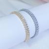 CMM Женская мода Ювелирные изделия Подарочный золотой и серебристый теннисный браслет AAA + с цирконием