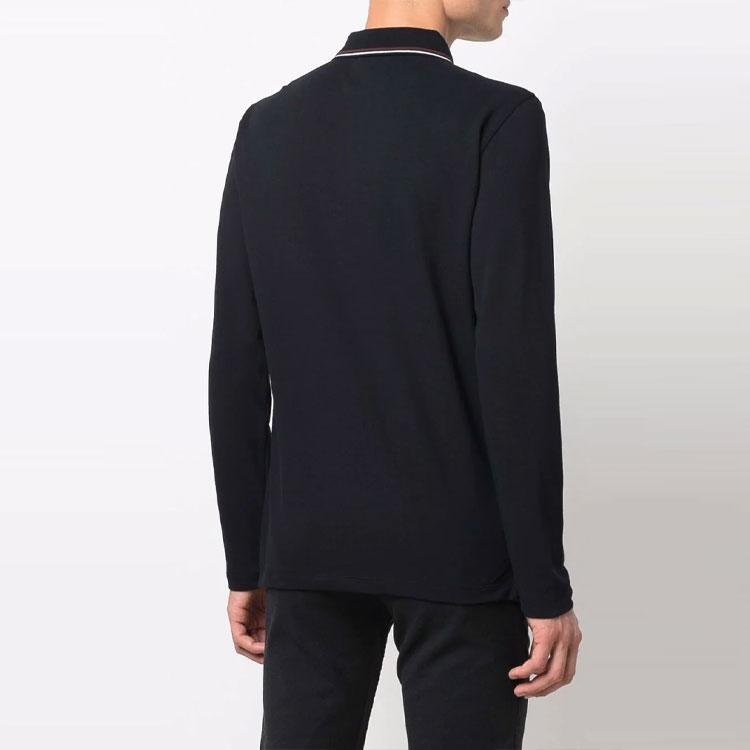 EMPORIO ARMANI Longsleeved Logo-print Polo Shirt 8N1FB5-1JPTZ-0920