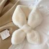 Plush Comfortable Neckerchief Imitation Rabbit Fur Scarf Korean Style Wraps Women Cross Scarf